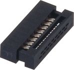 Il nero 30%GF UL94V-0 ROHS di Pin PBT del connettore 16 dell'incavo di WCON 1.27mm IDC